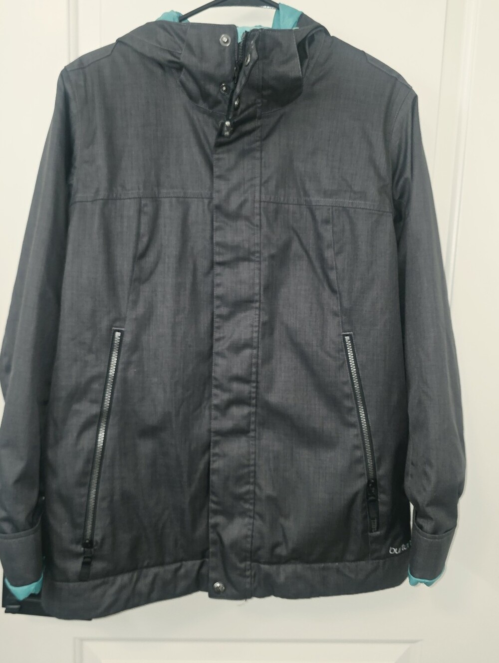 Y2k Burton Women's The White Collection Snowboarding Jacket Black Size XLarge